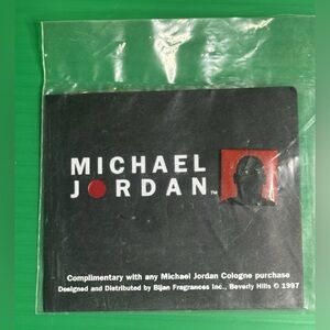 1997 MICHAEL JORDAN COLOGNE Silhouette Promo Pin RARE & UNOPENED